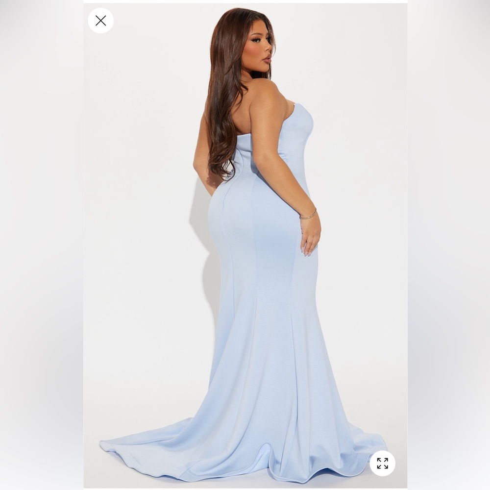 Fashion Nova Light Blue Maxi Dress - Picture 3 of 3